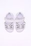 Glow Girl Baby Butterfly Figurine with Glittery Rhinestone Details, White, Closed-Back Sandals, White - 8
