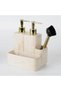 Marble Two-Fluid Sponge Holder Ecru - 3