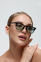 Jefa Premium Unisex Rectangular Green Black Sunglasses - 7