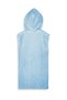 Blue Hooded Unisex Bathrobe - 5