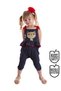 Cat Polka Dot Girl's Jumpsuit