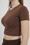 Armalife 1642 bis neck short sleeve basic women's t-shirt - 5