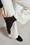 Lucca Bitter Coffee Suede Leather Bow Detail Women's Loafers - 7