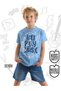 Let's Play Navy Blue Boy's Summer T-Shirt Denim Shorts Set