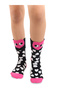 Girl's Heart Patterned Cotton Black 2-Pack Socks 4-11 Years - 6