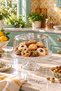 Montana - Mini Cake and Cookie Display Dome with Plastic Lid and Glass Base, 19 CM Serving Plate