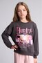 Kpop - Demon Hunters Relax Fit Crew Neck Printed Girls' Sweatshirt I3550A826AU - 3