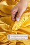 Fitted Sheet Set Double Size 100% Cotton Ranforce (160X200 cm) Yellow - 2