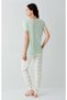 Mother & daughter pajama set - women's and kids' pajamas sold separately | 100% cotton green patterned - 6