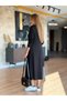 Women's Long Sleeve V-Neck Midi Modal Dress - 4