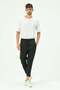 Men's Zippered Sweatpants with Back Pockets 854 Black