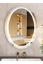 Oval bathroom mirror with LED backlight and touch control 60 x 40 cm - 2