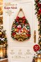 Kardam Adam Kokina Floral Gift-Wrapped Christmas Door Decoration, Christmas Door Ornament, Christmas Decorations, Themed Gifts 2027 (22-30 cm)