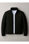 Men's 3-Piece Winter Outfit Set – Quilted-Lined Puffer Jacket + Buttoned, Oversized Plush Jacket + Brioche Knit Mock Neck Half-Zip Sweater - 3