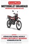 Aprilia RX 125 COMPATIBLE Cover (Gray with Red Stripes) Waterproof Motorcycle Cover, with Elastic Bands, Includes Carrying Bag - 2