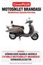 Mondial 125 ZNU-Compatible Cover (Gray with Red Stripes) Waterproof Motorcycle Cover, with Elastic Bands, Includes Carrying Bag - 2