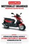 Sym Symply 125 Motorcycle Cover (BLACK WITH RED STRIPES) Motorcycle Cover, Motorcycle Tent, Motorcycle Cover, Case - 2