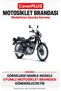 Kawasaki Meguro S1 Compatible Cover (Gray with Red Stripes) Waterproof Motorcycle Cover, with Elastic Bands, Includes Carrying Bag - 2