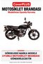 Çelik Motor CK100-3 COMPATIBLE Cover (Gray with Red Stripes) Waterproof Motorcycle Cover, with Elastic Bands, Includes Carrying Bag - 2