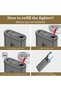 Bebita Metal Mechanical Lighter Modern Design 2 Packs - 5