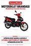Rks Rodos 100 Rear Bag Compatible (Gray with Red Stripes) Waterproof Motorcycle Tent Cover, with Elastic Bands and Carrying Bag - 2