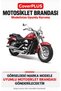 Kawasaki VN 800 Classic Rear Pannier-Compatible (Gray with Red Stripes) Waterproof Motorcycle Cover, with Elastic Straps and Carrying Bag - 2