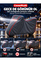 Motolux Nirvana 50 Rear Bag Compatible (Gray with Red Stripes) Waterproof Motorcycle Tent Cover, with Elastic Bands, Includes Carry Bag