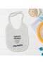 BK Kids "Hello Sleepless Nights" Designer Baby Bodysuit and Bib Gift Set - Model 1, Ages 3-6 - 4