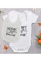 BK Kids "Daddy's Little Princess" Designer Baby Bodysuit and Bib Gift Set - Model 1, 0-3