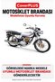 Kuba Çita 180-FC COMPATIBLE Cover (Gray with Red Stripes) Waterproof Motorcycle Cover, with Elastic Bands, Includes Carrying Bag - 2