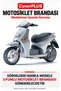 Malaguti Ciak Master 200 Rear Bag Compatible (Gray with Red Stripes) Waterproof Motorcycle Cover, with Elastic Bands and Carrying Bag - 2