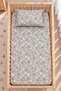 100% Cotton "Mom's Side" - Crib Bed Sheet Set with Daisy Pattern - Includes 2 Pillowcases