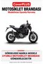 Ducati Scrambler NightShift Rear Pannier-Compatible (Gray with Red Stripes) Waterproof Motorcycle Cover, with Elastic Bands and Carrying Bag - 2