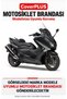 Yamaha Tmax 530 COMPATIBLE Cover (Gray with Red Stripes) Waterproof Motorcycle Cover, with Elastic Bands, Includes Carrying Bag - 2