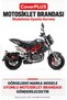 Benelli TNT 125 Rear Bag Compatible (Gray with Red Stripes) Waterproof Motorcycle Cover, with Elastic Straps and Carrying Bag - 2
