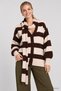 Oversized Striped Knit Cardigan With Scarf LYY0155 BROWN STONE - 2