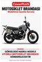 Brixton Felsberg 125 X Rear Bag Compatible (Gray with Red Stripes) Waterproof Motorcycle Tent Cover, with Elastic Bands and Carrying Bag - 2