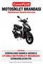 Compatible with Mondial 125 Ardour Rear Bag (Gray with Red Stripes) Waterproof Motorcycle Cover, with Elastic Straps and Carrying Bag - 2