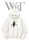 Ok Sahin Pre-Printed White Hooded Sweatshirt (2-Ply)