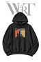 Chess Pre-Printed Black Hooded Sweatshirt (2-Ply)