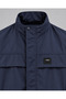 Mock Neck, Snap-Fastened Button, and Zipper-Closure Transitional Jacket - 3