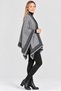 Women's Ethnic Patterned Knit Shawl Poncho – Relaxed Fit Shoulder Shawl - 2