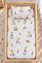 100% Cotton Fitted Sheet Set for Babies - Prince Pattern - 2 Baby Pillowcases - 60X120-70X110-70X120 - Suitable for Crib and Playpen.