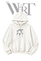 Control Hand Pre-Printed White Hooded Sweatshirt (2-Ply)