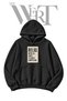 Relax Typography Pre-Printed Black Hooded Sweatshirt (2-Ply)
