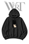Loading Cat Pre-Printed Black Hooded Sweatshirt (2-Ply)