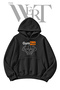 Bodybuilder Icon Pre-Printed Black Hooded Sweatshirt (2-Ply)
