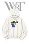 Punk Megafon Pre-Printed White Hooded Sweatshirt (2-Ply)