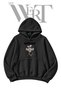 Gym Rat Pre-Printed Black Hooded Sweatshirt (2-Ply)