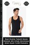 Custom-Made Textile Apparel Men's Invisible Tank Top, Black, 100% Cotton